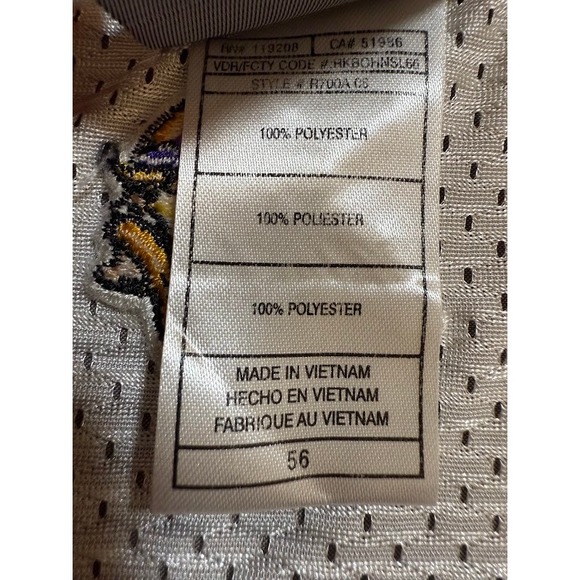 Minnesota Vikings 50th Peterson #28 Reebok Football Jersey Men's 56 White Stitch - Picture 3 of 7